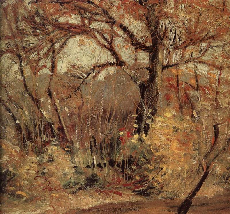 Grant Wood The Landscape of Autumn Spain oil painting art